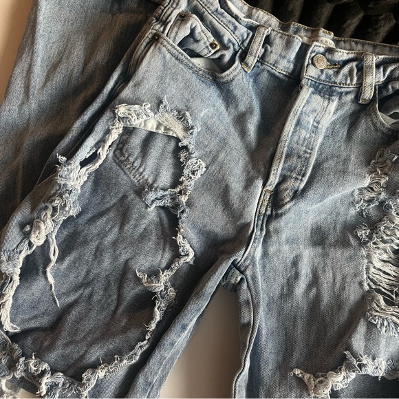 PacSun Distressed High Waist Baggy Jeans - Picture 4 of 11